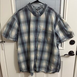 Carhartt Men's Plaid Short Sleeve Shirt Size 3XL